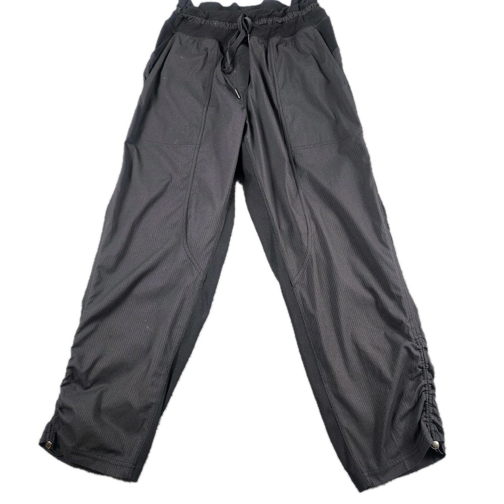 Lululemon 8 Women's‎ Dance Studio Lightweight Jogger Pants Black Crop 7344